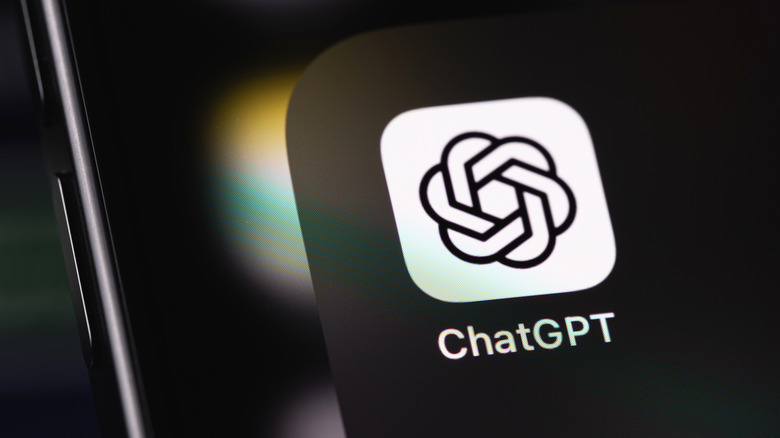 ChatGPT icon on a smartphone