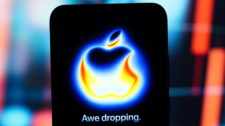 Photo illustration of iPhone with Awe Dropping tagline
