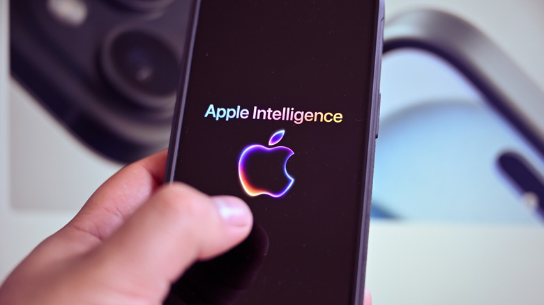 Apple Intelligence on an iPhone