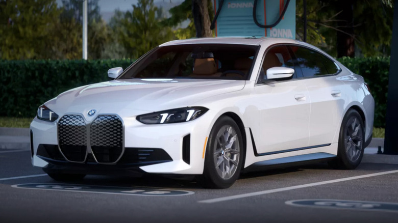 A photo of the BMW i4 electric vehicle