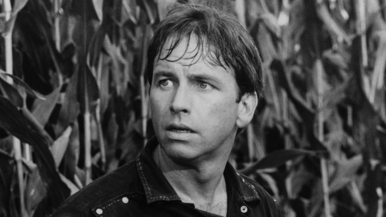 A close up of John Ritter on the set of his film 