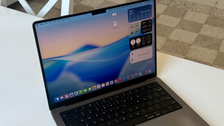 Apple's MacBook Pro running macOS Tahoe