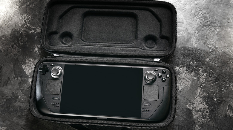 steam deck inside case