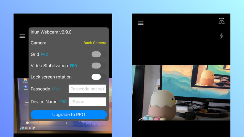Setting up Iriun on iPhone and Windows