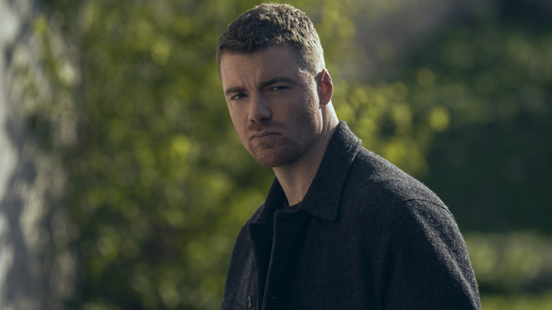 Peter Sutherland (Gabriel Basso) smouldering in The Night Agent