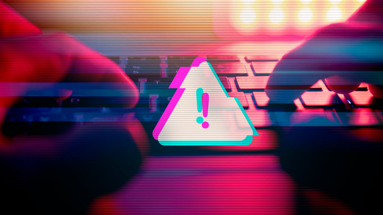 Artistic rendition of virus attacking a computer