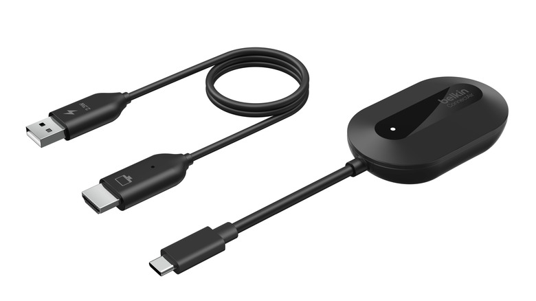 A product image of the Belkin AVC024 ConnectAir wireless HDMI dongle