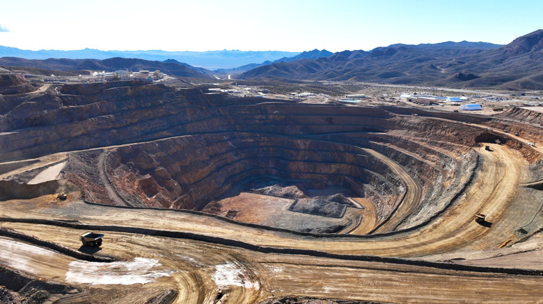 Rare earth mine in Mountain Pass, California