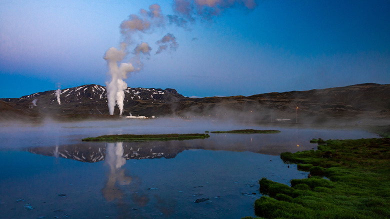 A geothermal plant in Iceland