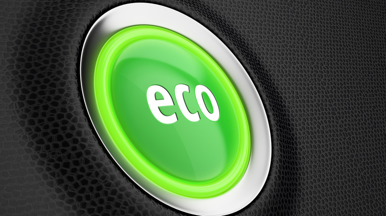 An illustration showing an Eco button