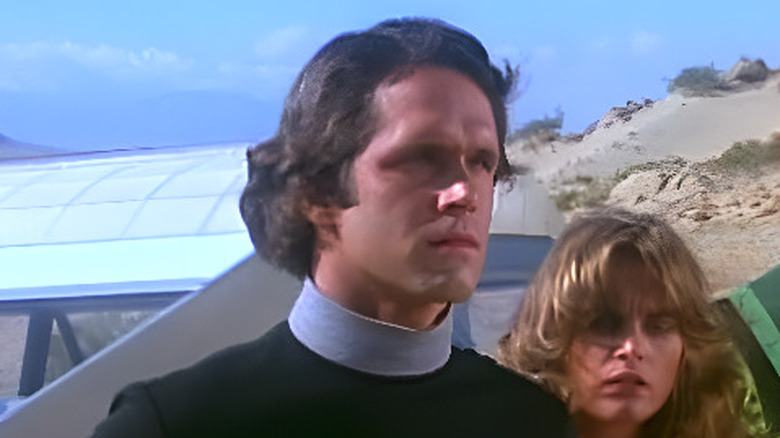 Francis (Randolph Powell) standing outside on "Logan's Run."