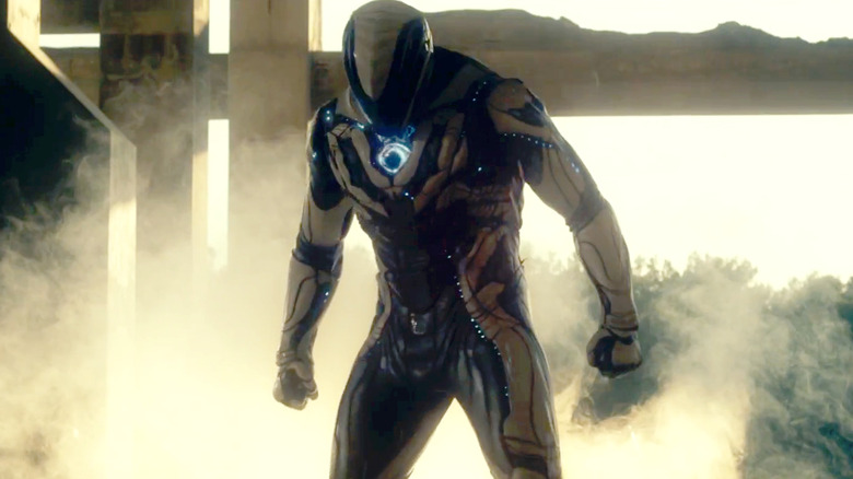 Max Steel wearing his suit in 