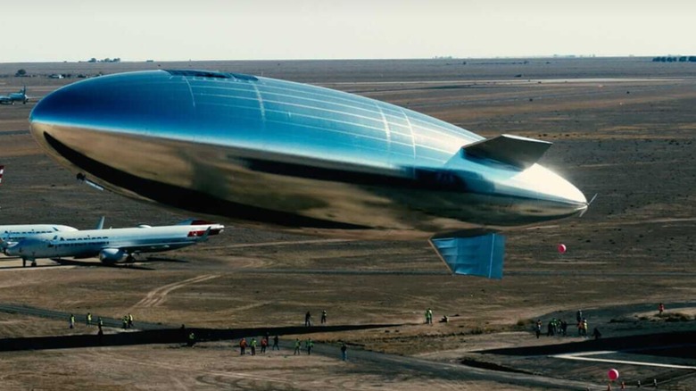 The Sceye HAPS SE2 taking off from the ground.