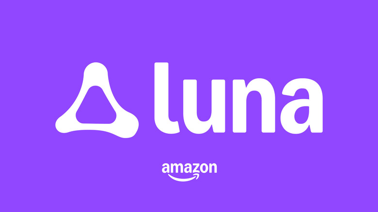 Amazon Luna logo on a purple background