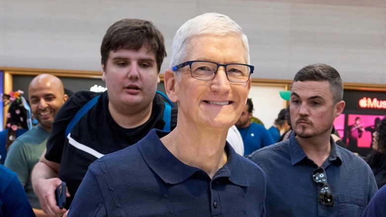 Apple's CEO Tim Cook during the iPhone 16 launch in NYC
