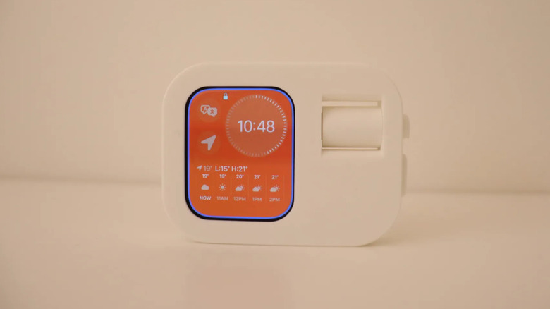 3D printed Apple Watch case with scroll wheel