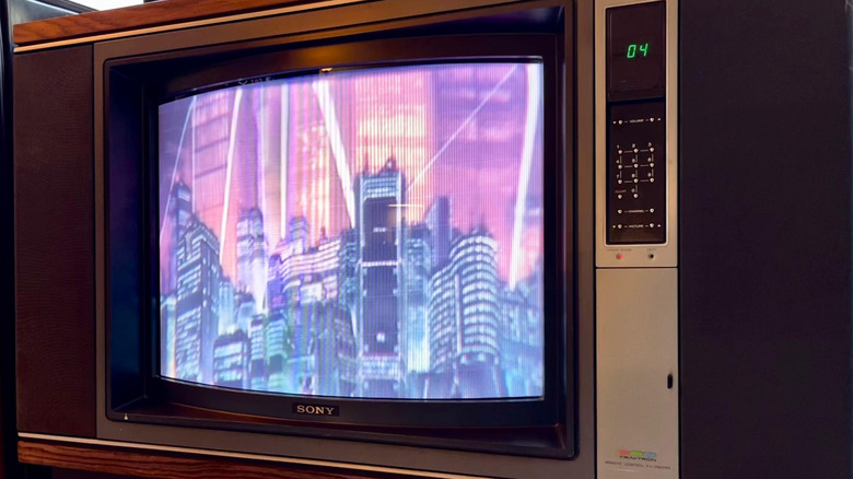 NES next to Sony Trinitron '80s TV