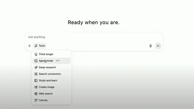 The ChatGPT prompt composer.