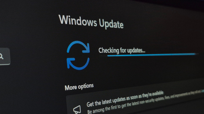 Windows Update screen