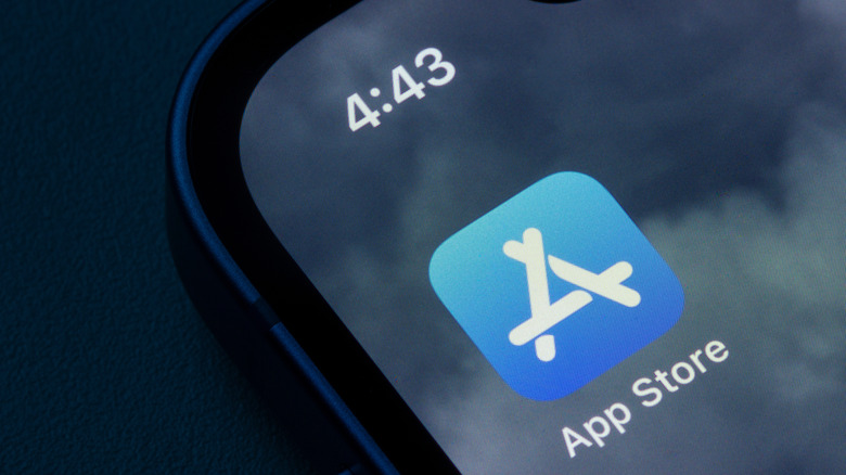 Apple's App Store app on an iPhone