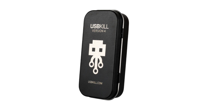 A close up of the USBKill Version 4 device.