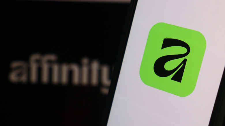 Screenshot of Canva's Affinity photo editing app with image open.