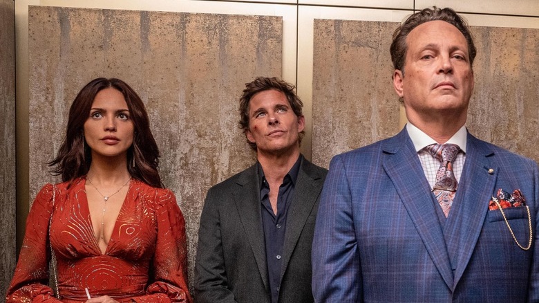 James Marsden, Vince Vaughn, and Eiza González in 