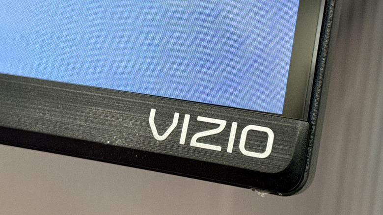 Vizio logo displayed on a TV set
