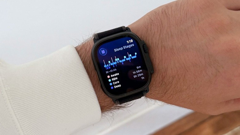 watchOS 26 new Sleep Stages screen.