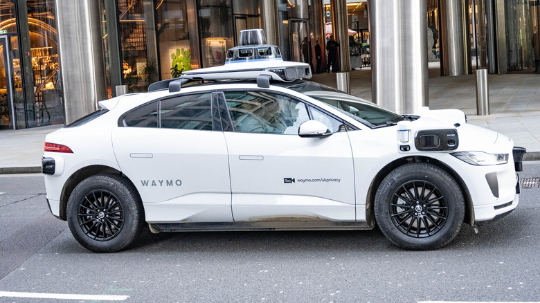 A Waymo autonomous car on the streets