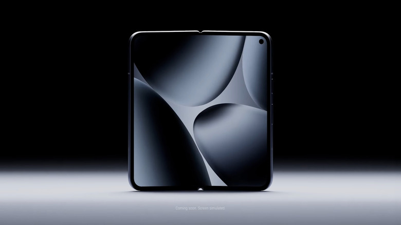 Google Pixel 10 Pro Fold unfolded on a white surface