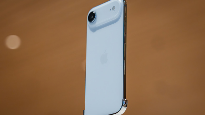 The iPhone Air's ultra-thin profile.