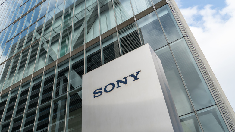 A building with the Sony logo