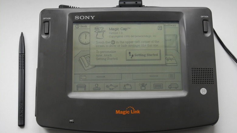 A picture of the Sony Magic Link on a flat surface