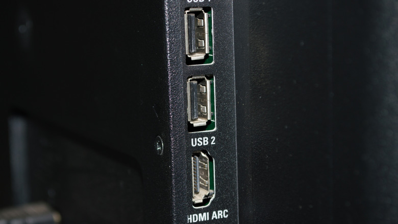 TV inputs, including HDMI ARC