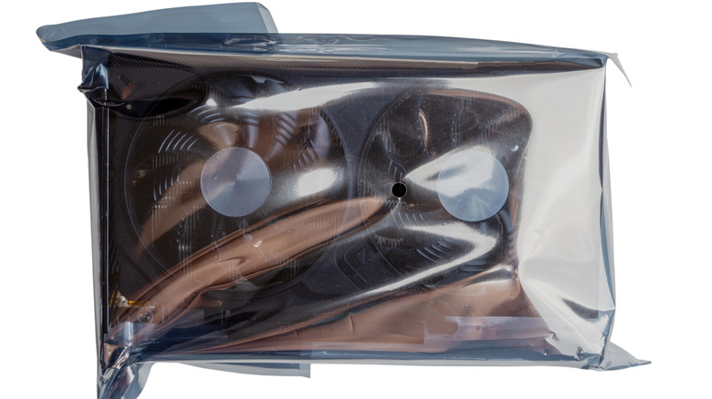 Graphics card in an ESD anti-static bag
