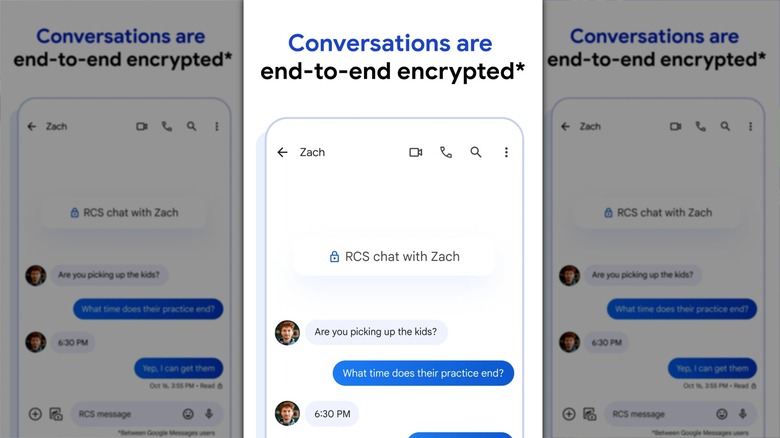 RCS chat demonstration on Android