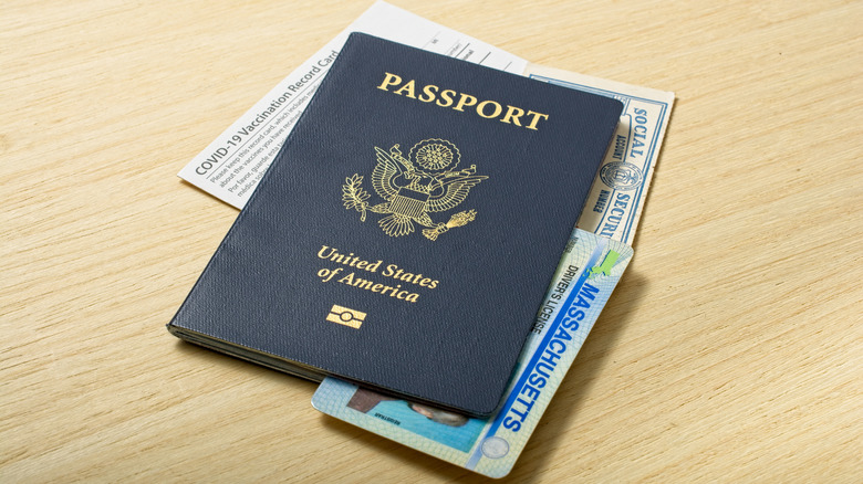 IDs including passport, driver's license, and social security card