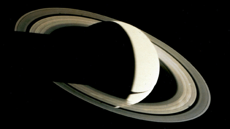 Image of Saturn as seen from Voyager 1