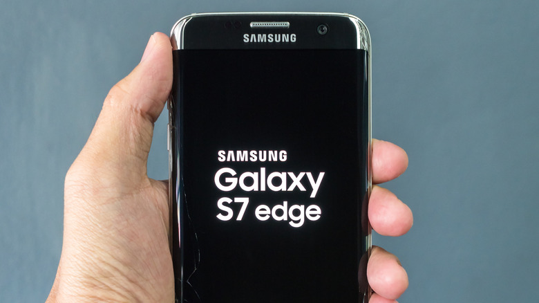 A Samsung Galaxy S7 Edge