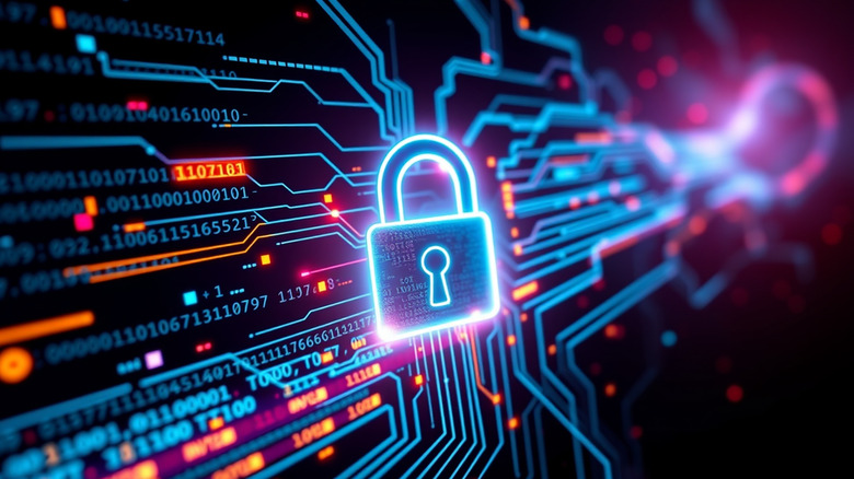 Artistic rendition of antivirus software