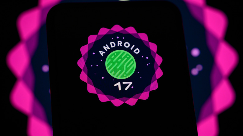 The logo for Android 17, inspired by NASA's mission patches.