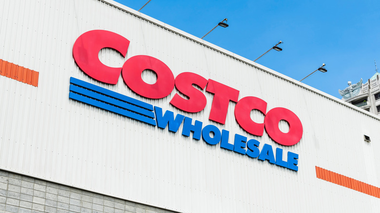 Costco logo on a building