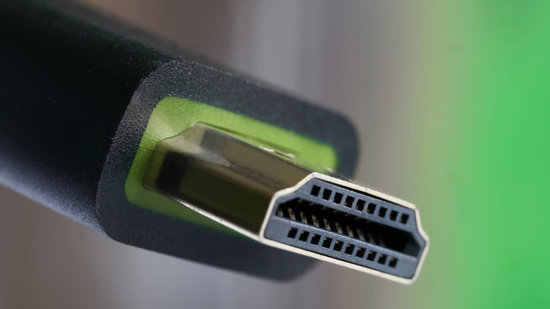 Male end of an HDMI plug