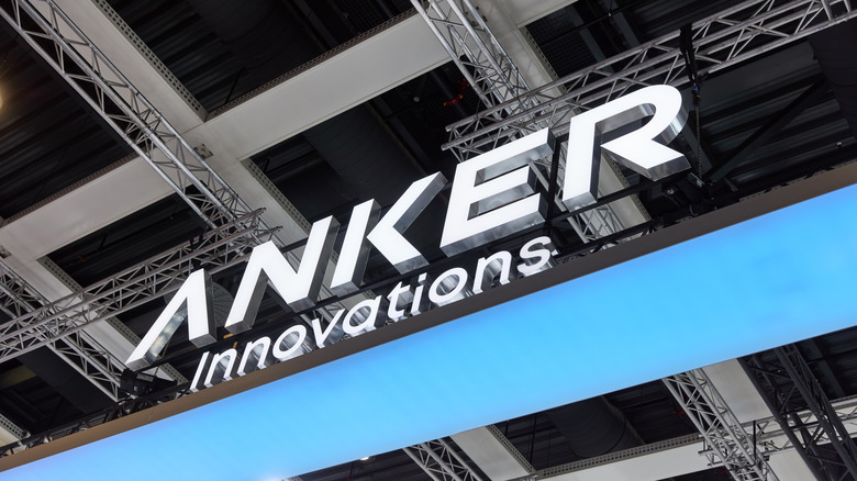 A convention booth sign for Anker Innovations.