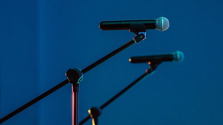 Two microphones for audio recording