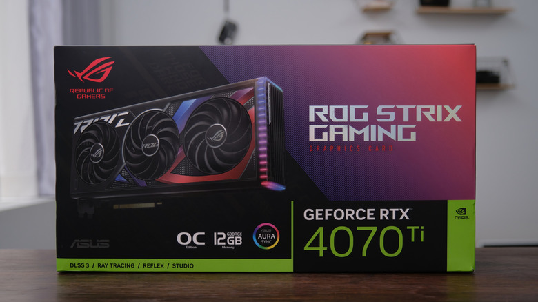 A boxed Nvidia RTX 4070 Ti graphics card