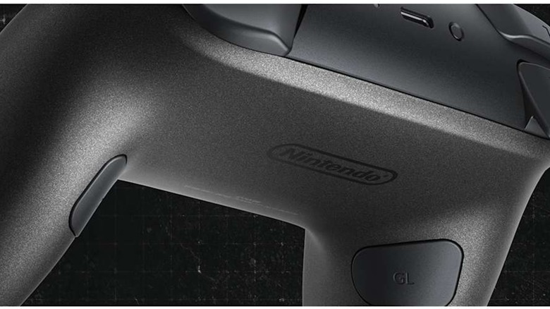 Rear of Resident Evil Requiem edition Switch Pro 2 controller