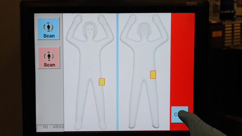 a TSA body scanner image