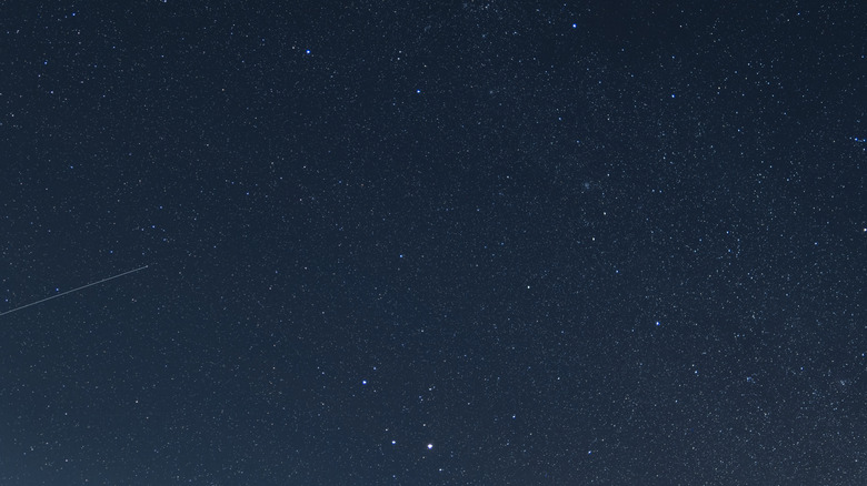 View of a moonless night sky